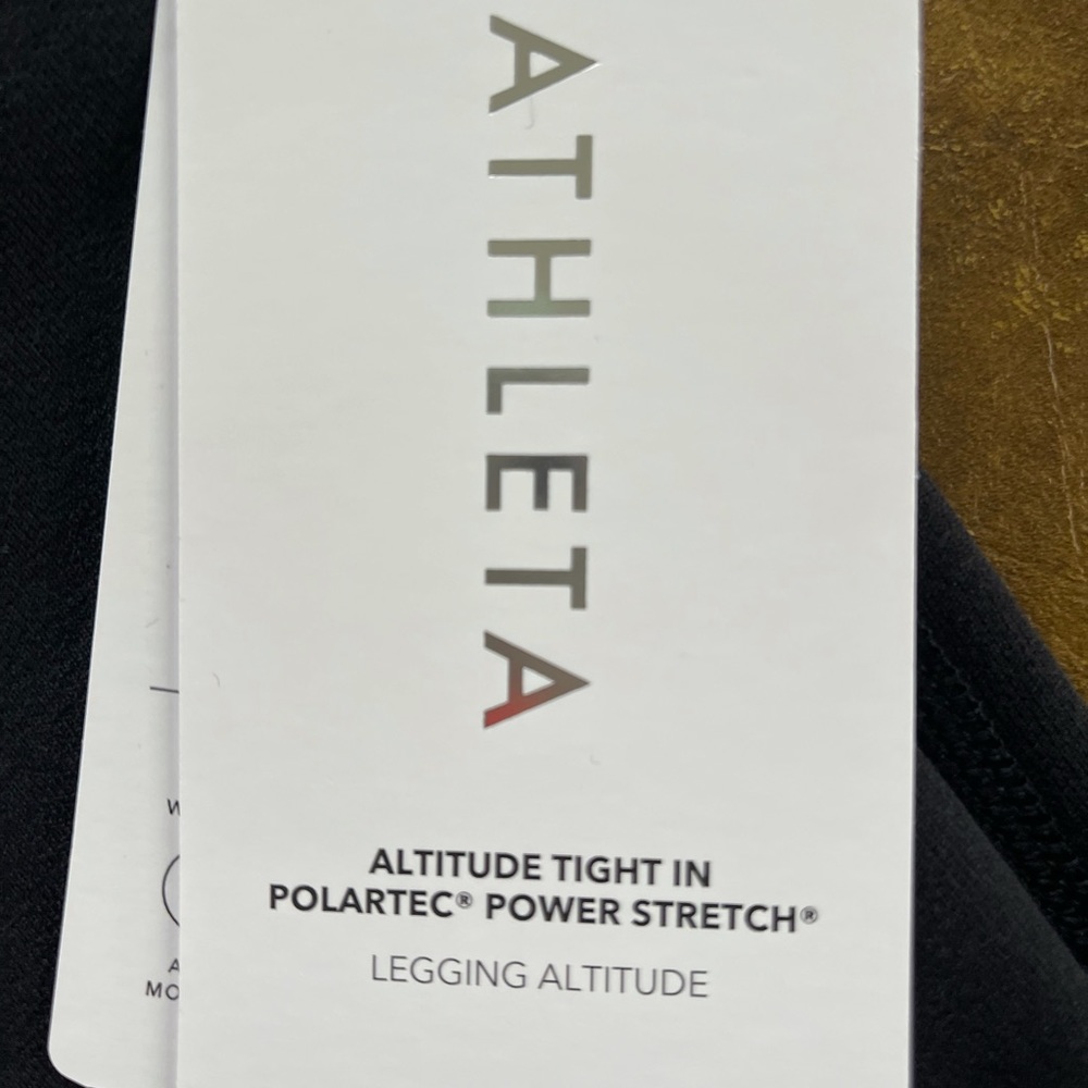 Brand new, Never worn, Athleta Altitude Tight in Polartex Power Stretch size